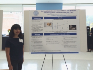 Here's Cristina presenting her poster! 